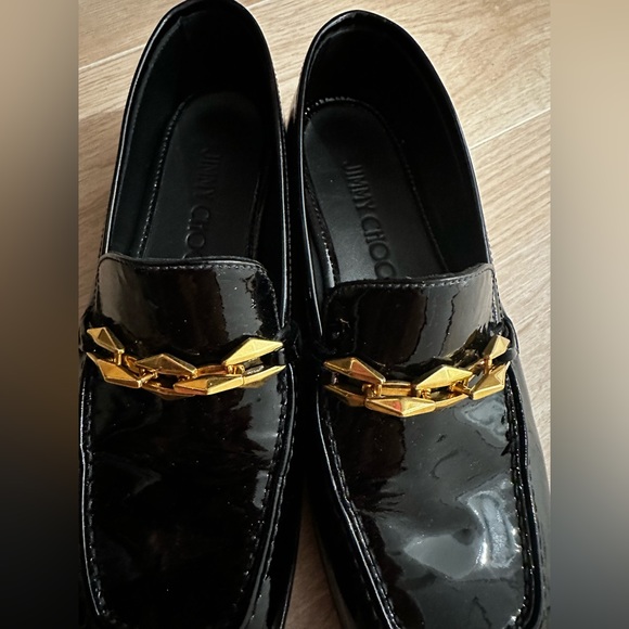 Jimmy Choo Black Patent Tilda Loafers - Picture 4 of 5